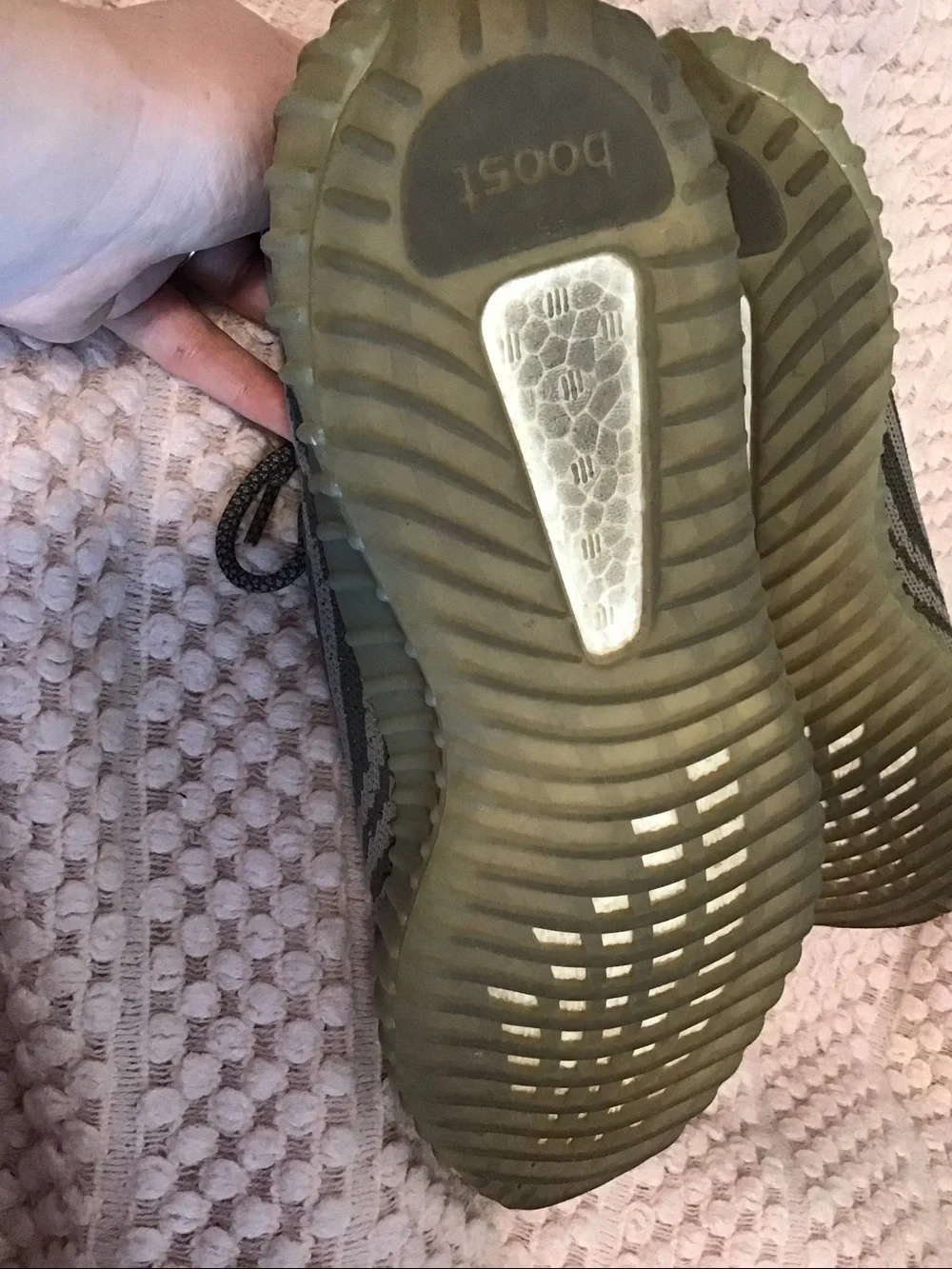 Adidas Yeezy Sneakers SPLY- 350 Gray with Neon Orange